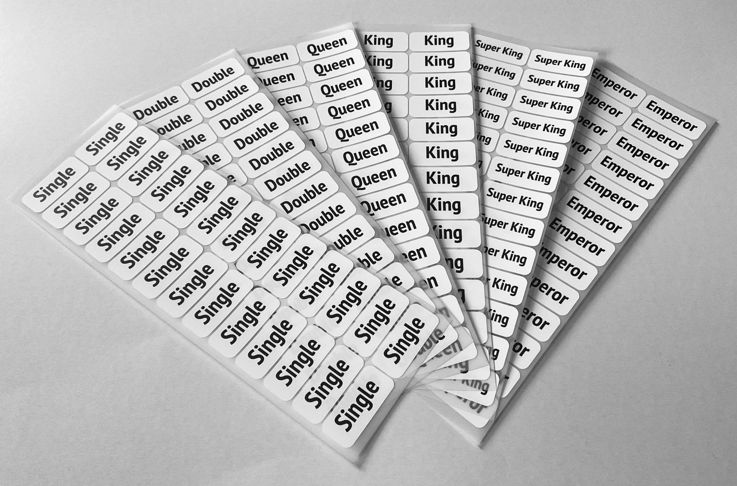 Bedding Labels