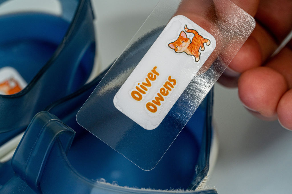 Sticky Labels for Shoes
