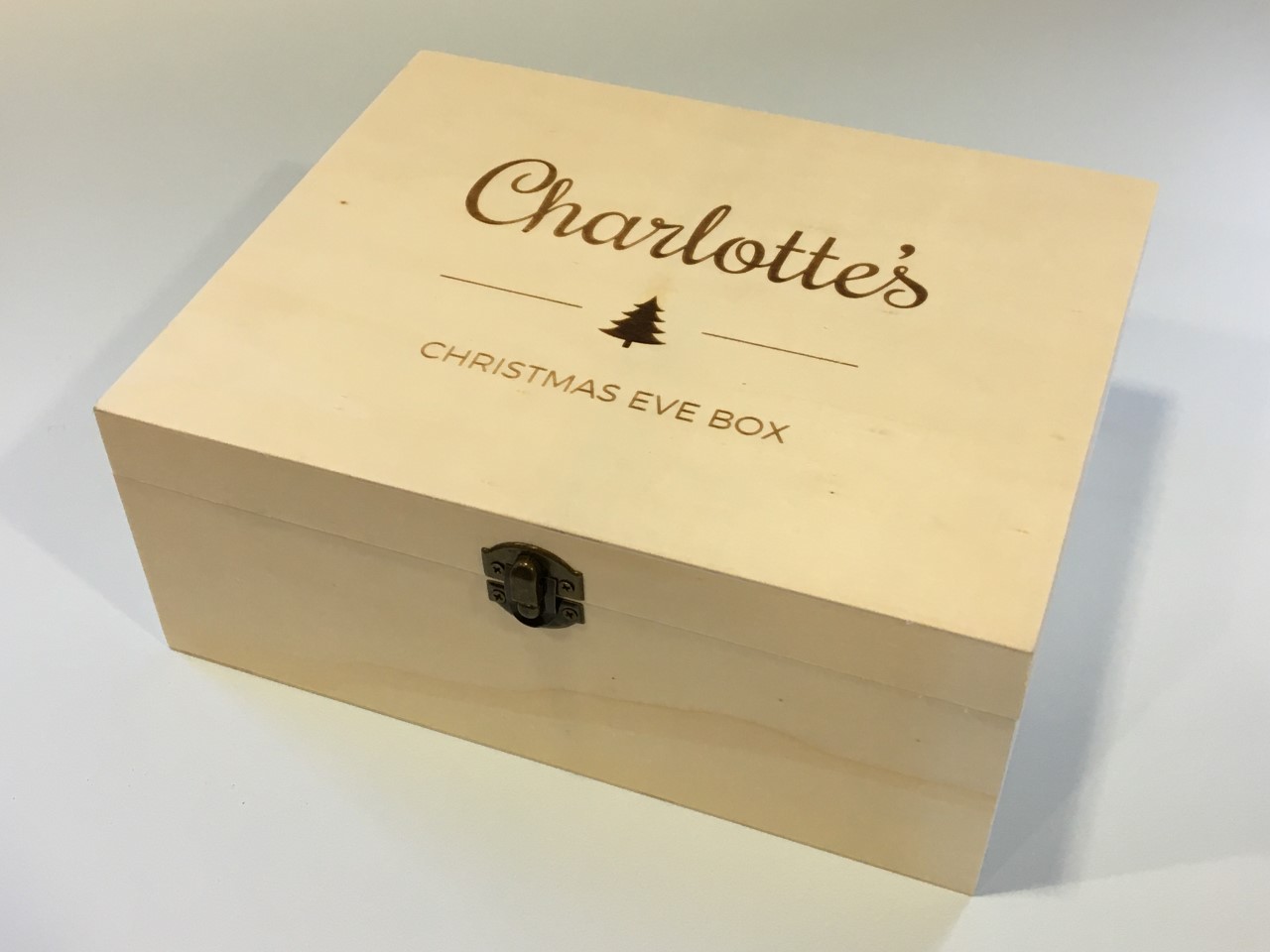 Personalised Christmas Eve Box (Small Unvarnished)